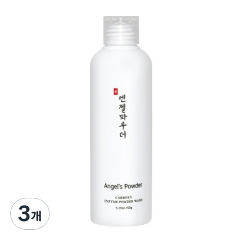 본코리아 탄산 효소세안제 대용량 엔젤파우더, 150g, 3개