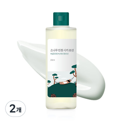 라운드랩 소나무 진정 시카 로션, 2개, 250ml