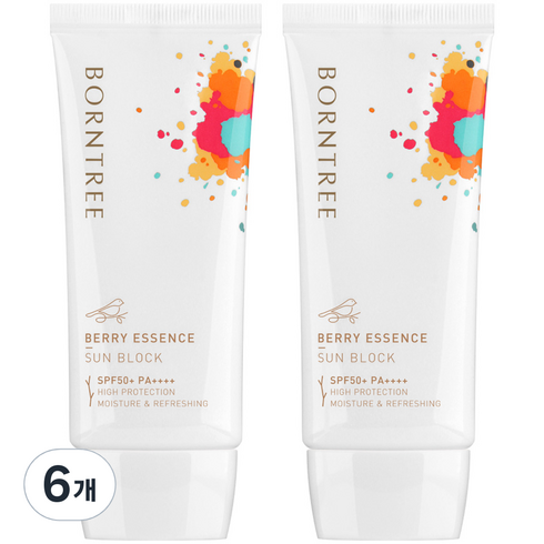 본트리 베리 에센스 선블럭 SPF50+ PA++++, 50ml, 6개