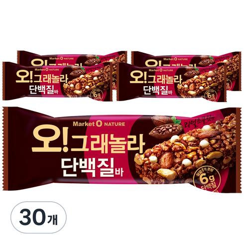 마켓오 오 그래놀라 단백질바, 40g, 30개