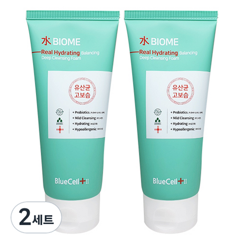 블루셀수바이옴 - 블루셀 수 바이옴 유산균 딥 클렌징폼 150ml x 2p, 300ml, 2세트