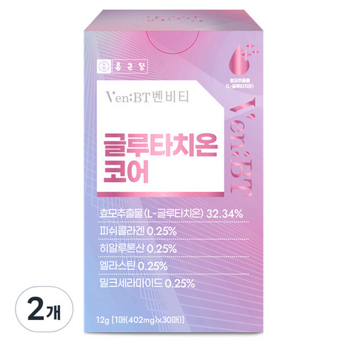 종근당 벤비티 글루타치온 코어 필름 30p, 12g, 2개