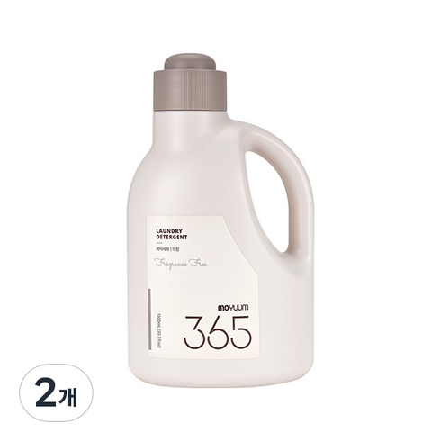 모윰 365 유아 세탁세제 무향 1500ml, 2개