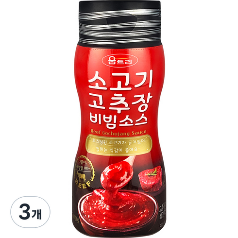 움트리비빔장 - 움트리 소고기 고추장 비빔소스, 300g, 3개