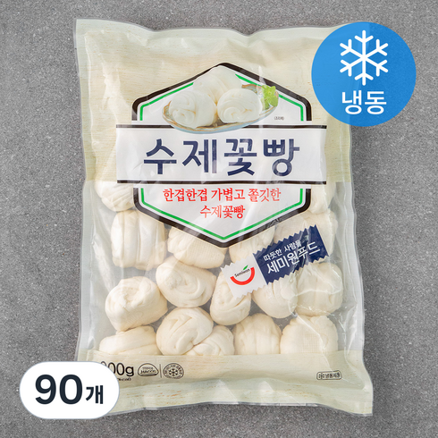 세미원 수제꽃빵 (냉동), 30g, 90개