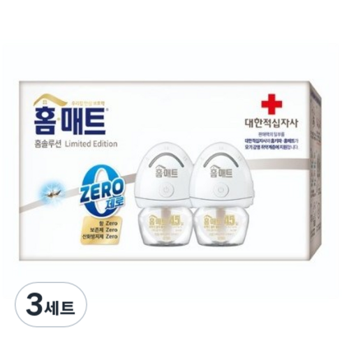 홈매트 리미티드 에디션 리퀴드 제로 히터 2p + 리필 2p, 3세트, 29ml