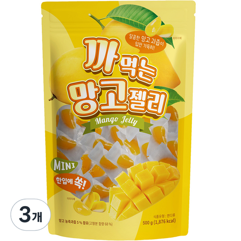 까먹는 망고젤리, 500g, 3개