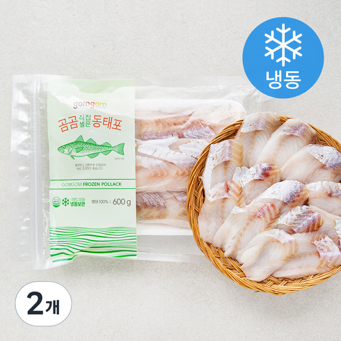 동태포 - 곰곰 직접썰은 동태포 (냉동), 600g, 2개