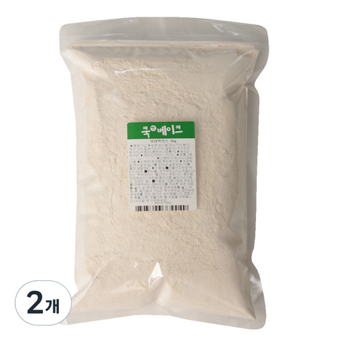 쿡앤베이크 보리떡믹스, 1kg, 2개