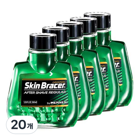 멘넨 스킨브레이서 애프터 쉐이브 레귤러, 165ml, 20개
