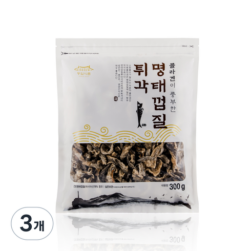 동일식품 콜라겐이 풍부한 명태껍질튀각, 300g, 3개