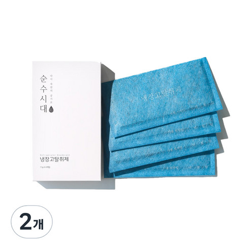 2023년 가성비 최고 냉장고 아래 물이새는현상 - 순수시대 냉장고 탈취제 본품 4p, 44g, 2개