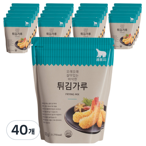 곰표튀김가루 - 곰표 튀김가루, 500g, 40개