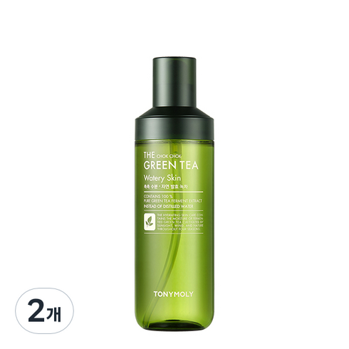 토니모리 더 촉촉 그린티 수분 스킨, 180ml, 2개