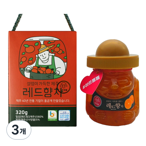 필내음 제주 레드향차, 320g, 1개입, 3개