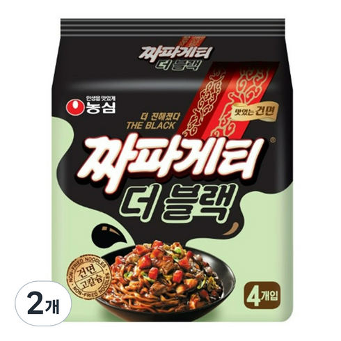 짜파게티더블랙 - 짜파게티 더 블랙 4p 116g, 8개