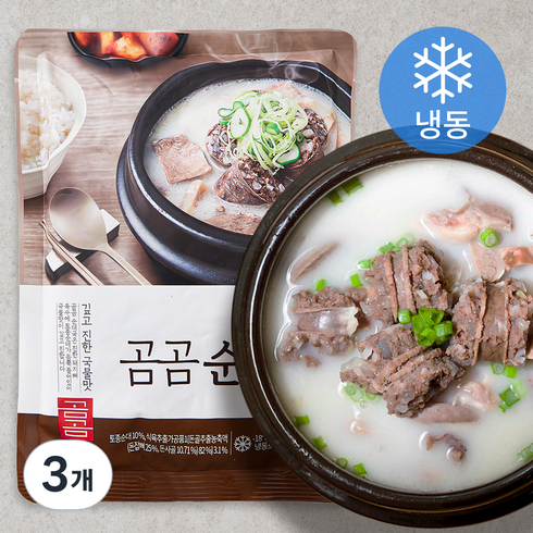 순대국밀키트 - 곰곰 순대국 (냉동), 600g, 3개