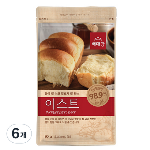 배대감 이스트, 90g, 6개