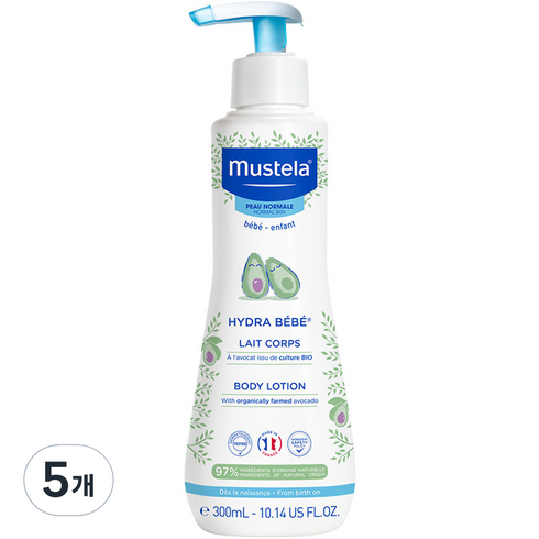 무스텔라 이드라 베베 바디 로션, 300ml, 5개