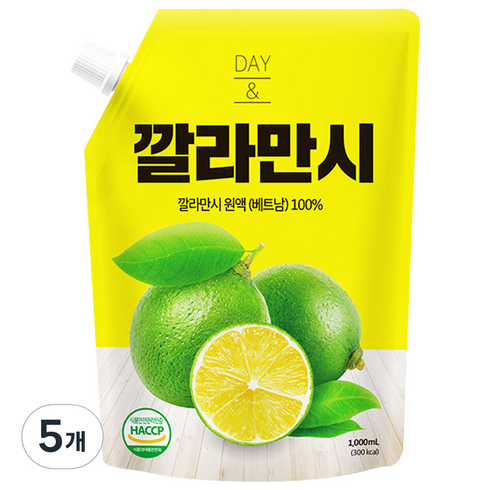 데이앤 깔라만시 원액, 1000ml, 5개