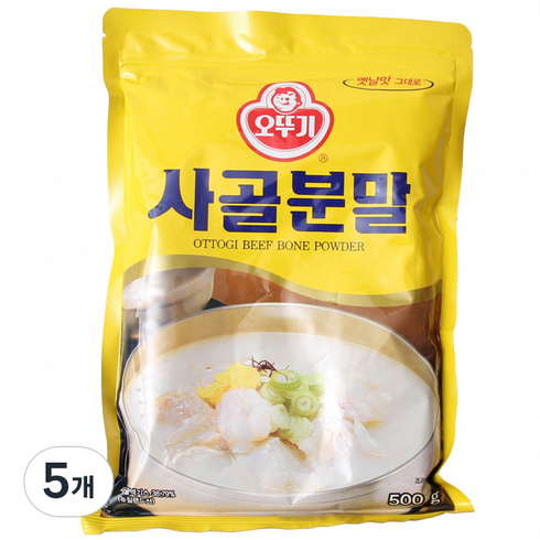 오뚜기 사골분말 500g, 5개