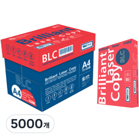 BLC 프리미엄 복사용지 75g, A4, 5000개