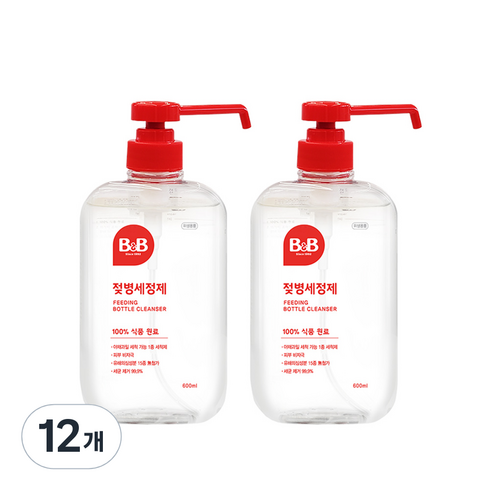 비앤비 젖병세정제 액상형, 600ml, 12개