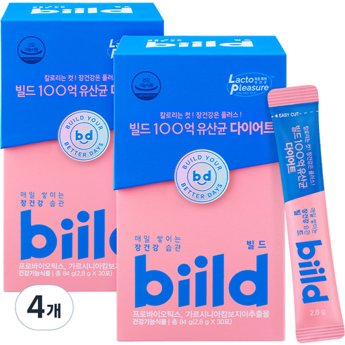 빌드 100억 유산균 다이어트 30p, 84g, 4개