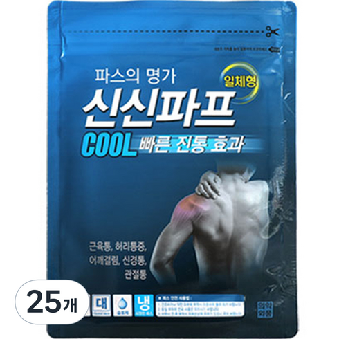 신신제약 신신파프 쿨 파스, 5개입, 25개