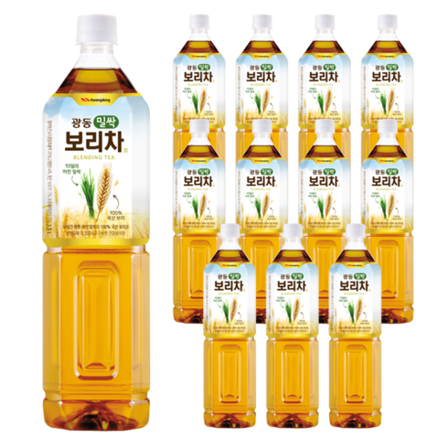 2023년 가성비 최고 보리차 - 광동 밀싹 보리차, 1.5L, 12개