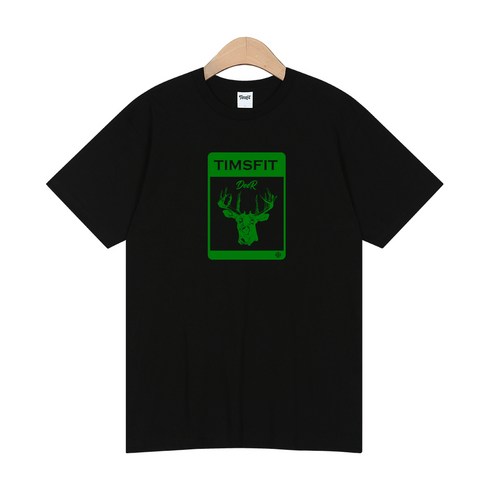 2023년 가성비 최고 그래픽티셔츠 - 팀스핏 DEER 그래픽 로고 반팔 티셔츠