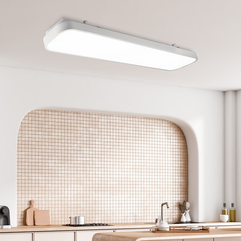 주방등 - 원하 삼성 칩셋 미러 LED 주방등 플리커프리 60W 950mm, 주광색(화이트)