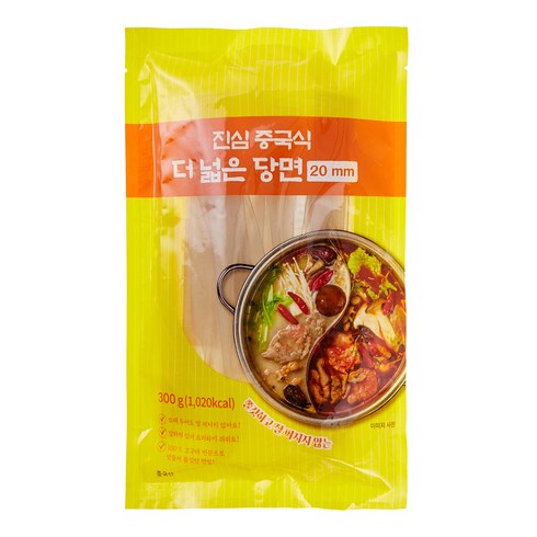 중국당면 - 진심 중국식 더 넓은 당면 20mm, 300g, 1개