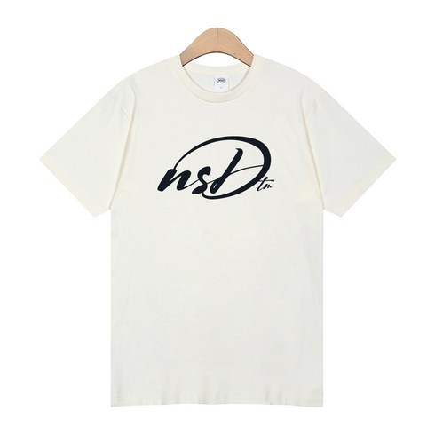 NSD 17수 캘리 사인 빅로고 반팔 티셔츠
