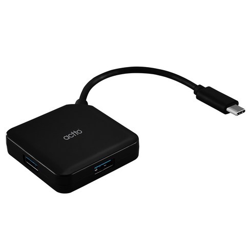 엑토 4포트 USB 3.2 Gen1 타입C 멀티허브 HUB-40, 블랙