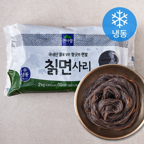 냉면사리 - 면사랑 칡면사리 10인분 (냉동), 2kg, 1개