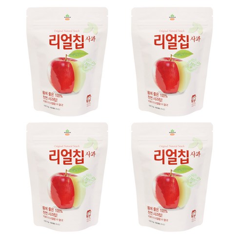 산마을 리얼칩 사과 동결건조 사과칩, 15g, 4개