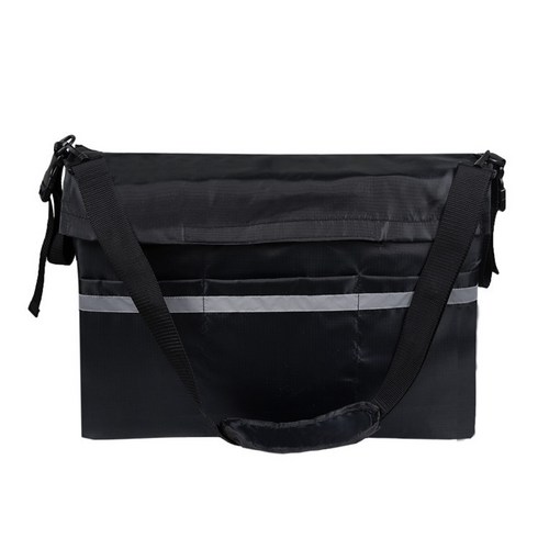 대용량 휠체어 등받이 보관 크로스 가방, 01 블랙, 1개