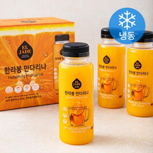 엘제이드 한라봉 만다리나 (냉동), 250ml, 6개