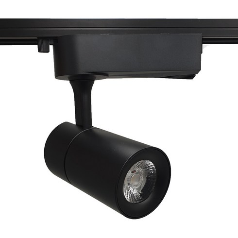 샛별하우스 LED COB 레일조명 전구색 12W A20, 블랙