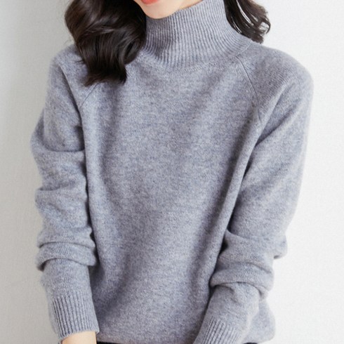 2023년 가성비 최고 울니트 - 솔레일 여성용 데일리 베이직 목폴라 울 니트 스웨터