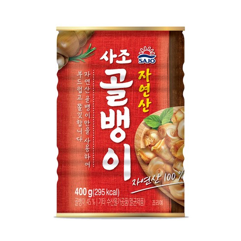 사조 자연산 골뱅이, 400g, 4개