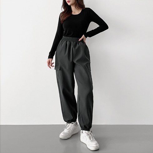 2023년 가성비 최고 여성용 기모 조거팬츠 - 잘빠진 여성용 기모 버전 바스락 카고 조거 팬츠