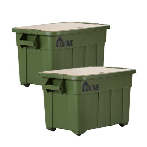 2023년 가성비 최고 카고컨테이너 - 캠핑 카고박스 75L 2p, 카키