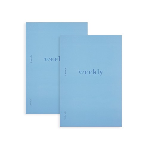 안테나샵 BETTER TOGETHER 6개월 만년형 위클리 플래너 A5 2p, Powder blue