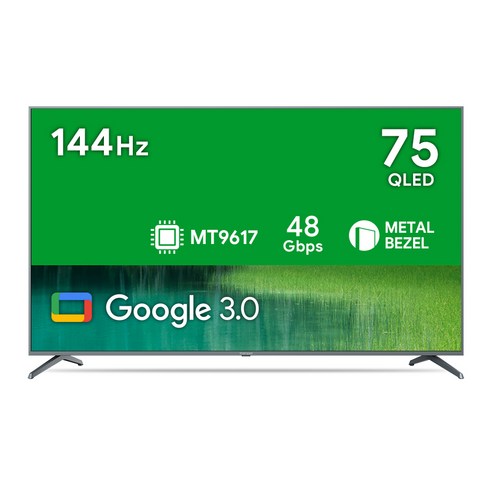 더함75ai홈시네마 - 더함 4K UHD QLED 스마트 144Hz 돌비 AI 구글 3 게이밍 TV, 190cm, UA751QLED SMART CINEMA144 24C1, 스탠드형, 방문설치