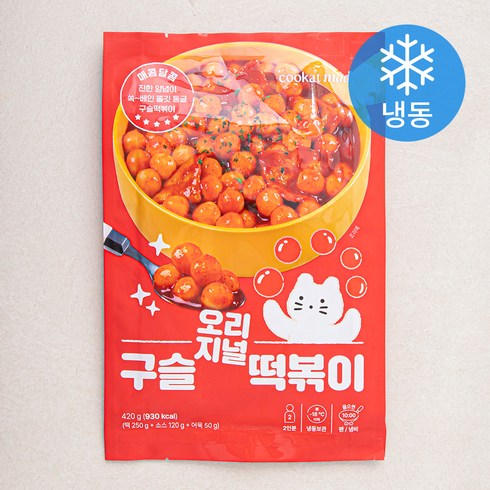 쿠캣 구슬 오리지널 떡볶이 (냉동), 420g, 1개