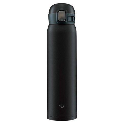 조지루시 심리스 보온보냉 원터치 텀블러, 블랙(BA), 600ml