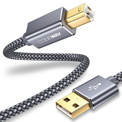 usb프린터케이블 - 코드웨이 USB AB 연결 선 프린터 케이블, 1개, 3M