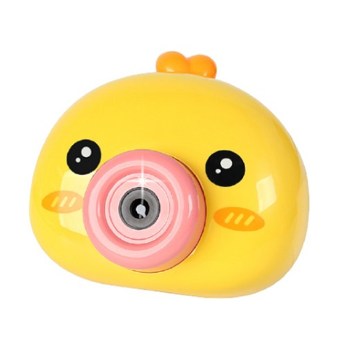 병아리 비눗방울 카메라 7752 + 버블액 세트, 노랑